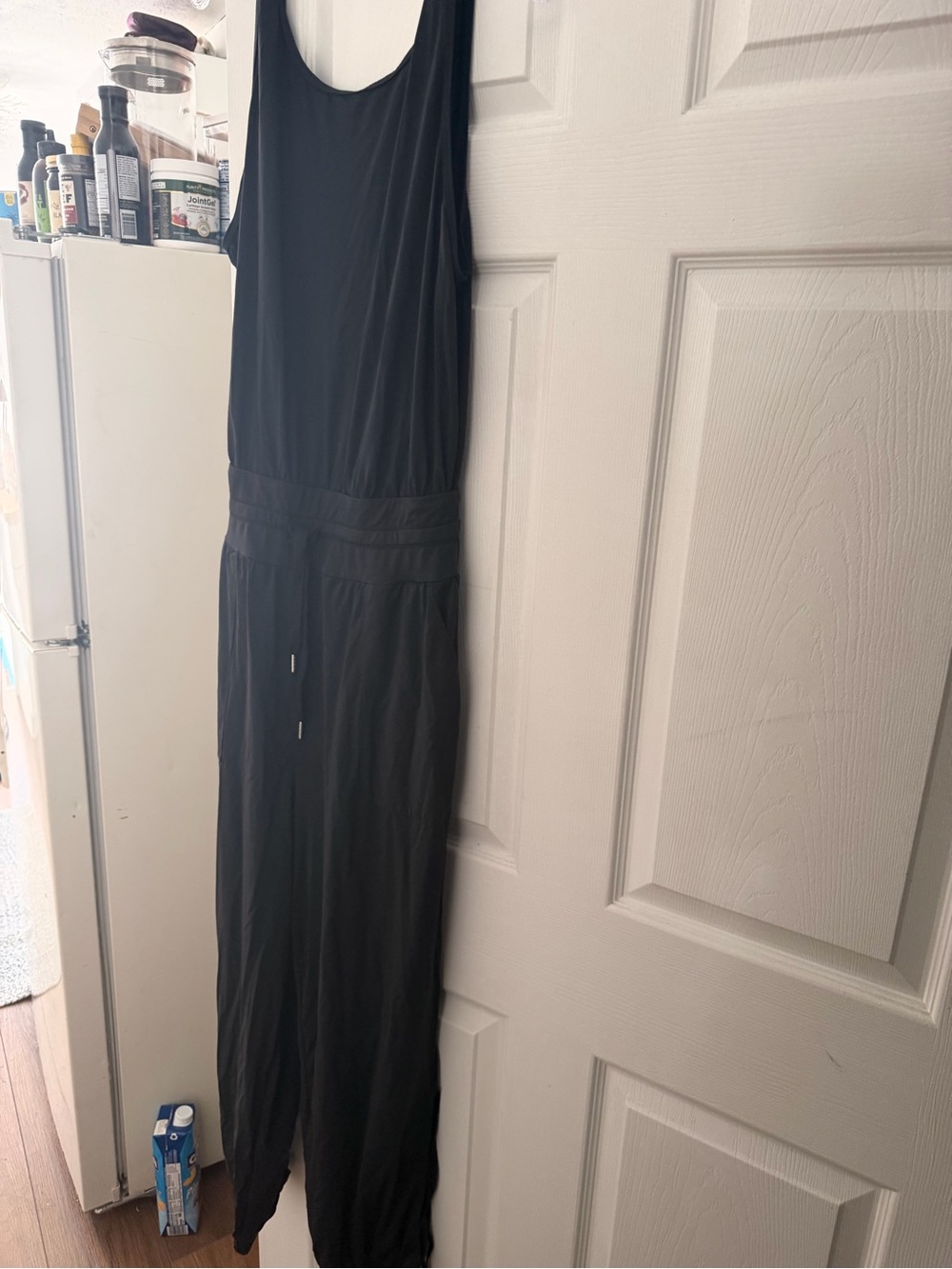 HALARA Black Sleeveless Maxi Jumpsuit Dress